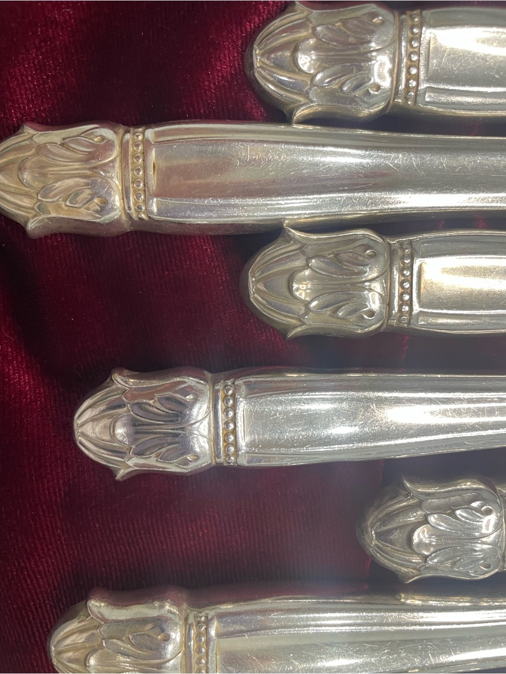 Holmes&Edward Inlaid IS 1938 silverwear Danish Princess Pattern 41pcs Art Deco - Picture 2 of 7